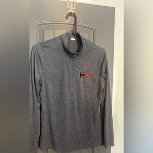 Woman's Hammer Gray Long-Sleeve Quarter-Zip Shirt
